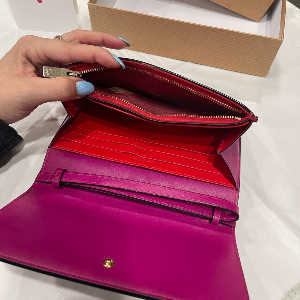 Christian Louboutin Macaron Wallet/Wristlet Spikes - Picture 6 of 11